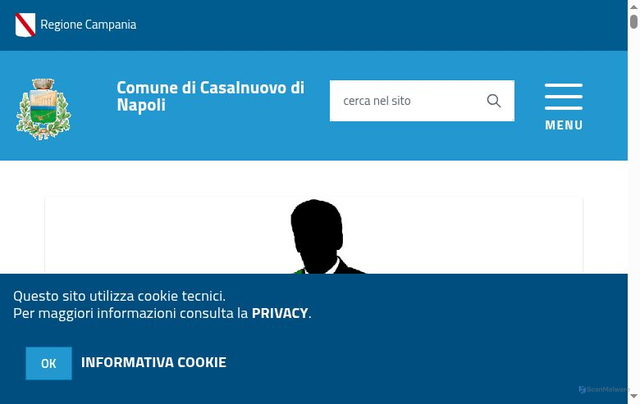 Security scan screenshot of https://www.comune.casalnuovo.na.it/hh/index.php