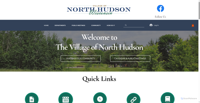 Security scan screenshot of https://www.northhudsonwi.gov/