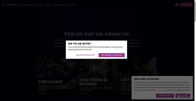 Security scan screenshot of https://puttshack.com