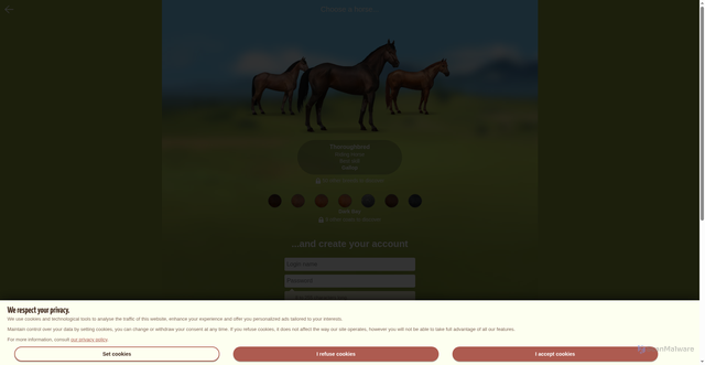 Security scan screenshot of https://m.howrse.com/inscription/inscription