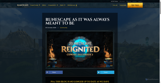 Security scan screenshot of https://secure.runescape.com/m=news/runescape-as-it-was-always-meant-to-be-