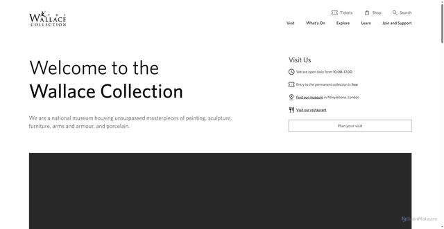 Security scan screenshot of http://www.wallacecollection.org