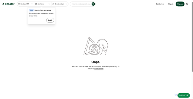 Security scan screenshot of https://login.ezcater.com