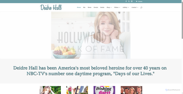 Security scan screenshot of https://deidrehall.com/