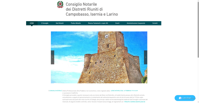 Security scan screenshot of https://www.consiglionotarilecampobasso.it/