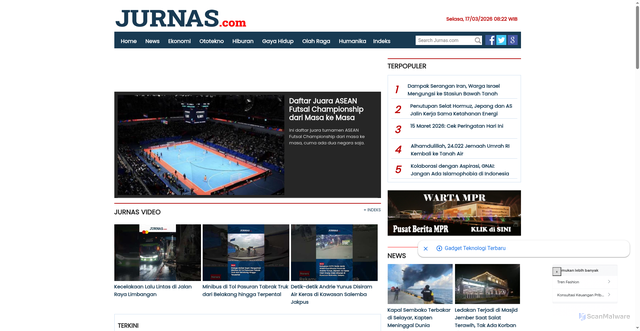 Security scan screenshot of https://jurnas.com