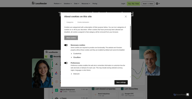 Security scan screenshot of a.clarity.ms