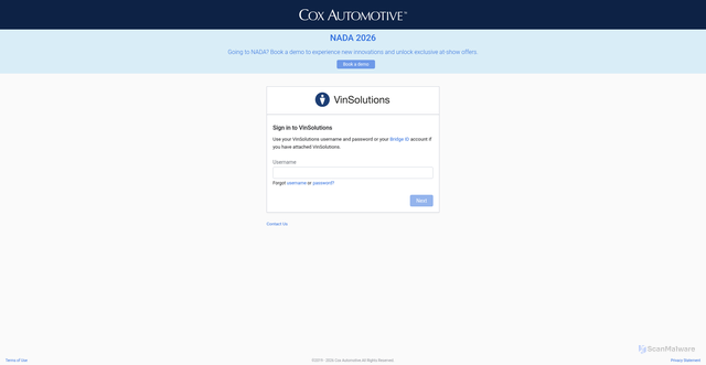 Security scan screenshot of https://qts-wsvc.vinsolutions.com