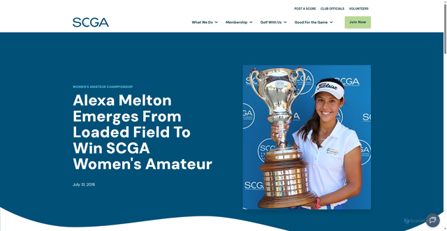 Security scan screenshot of https://champs.scga.org/alexa-melton-emerges-from-loaded-field-to-win-scga-womens-amateur