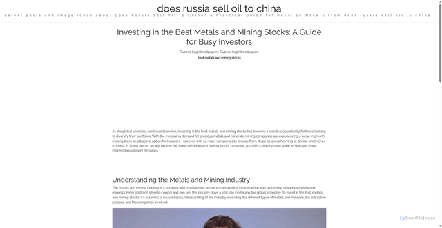 Security scan screenshot of https://pikselglobaljournal-dpp6yca56kr6.edgeone.app/best-metals-and-mining-stocks.html