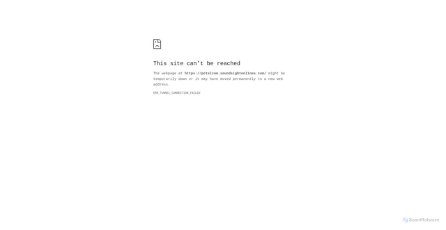Security scan screenshot of https://pctelcom.soundsightonlines.com/