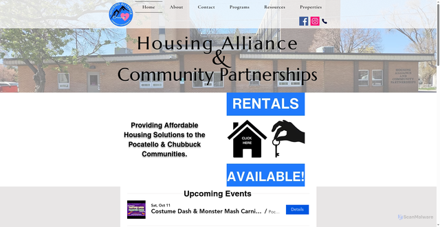 Security scan screenshot of https://www.hacpid.gov/