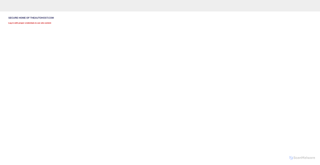 Security scan screenshot of https://www.theautohost.com