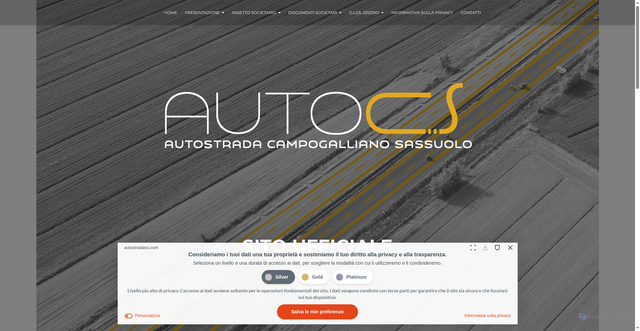 Security scan screenshot of https://www.autostradacs.com