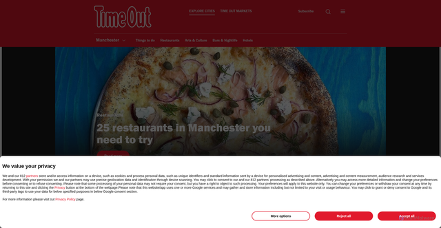 Security scan screenshot of https://www.timeout.com/manchester