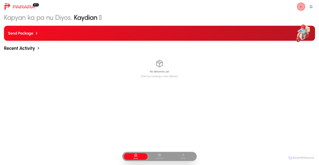 Security scan screenshot of https://parara.site/