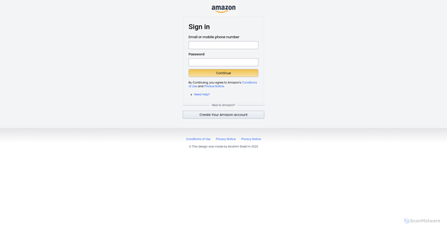 Security scan screenshot of amazon-eight-taupe.vercel.app