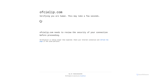 Security scan screenshot of https://ofcielip.com/?token=NlpkD2iXgHWy8C4UPcWW