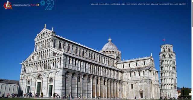 Security scan screenshot of https://www.collegio.geometri.pi.it/