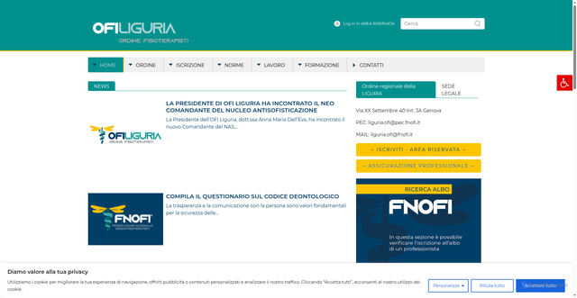 Security scan screenshot of https://www.fnofi.it/ofi-liguria/