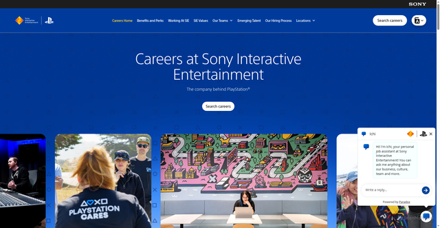 Security scan screenshot of https://careers.playstation.com/