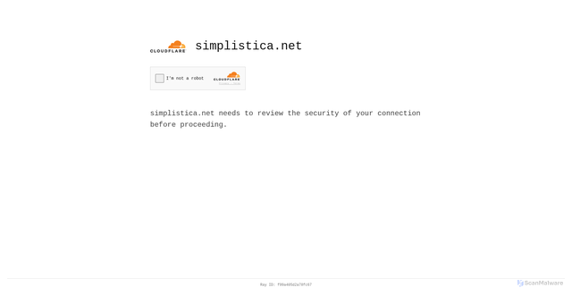 Security scan screenshot of https://simplistica.net