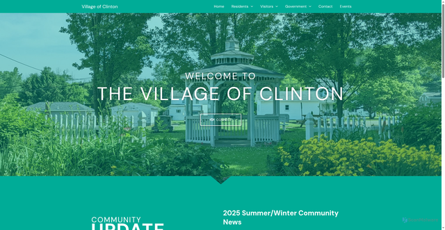 Security scan screenshot of https://clintonoh.gov/