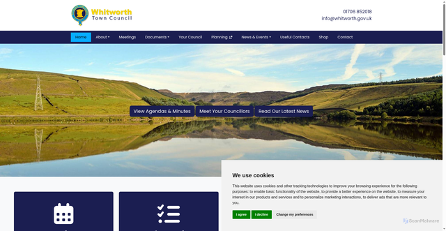 Security scan screenshot of http://www.whitworth.gov.uk