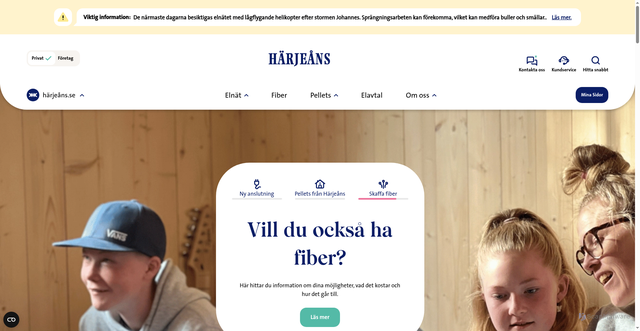 Security scan screenshot of https://www.harjeans.se/