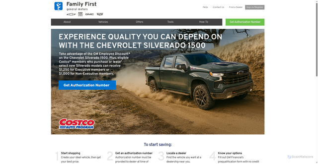 Security scan screenshot of https://gmfamilyfirst.com