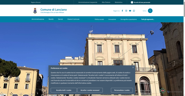 Security scan screenshot of https://www.lanciano.eu