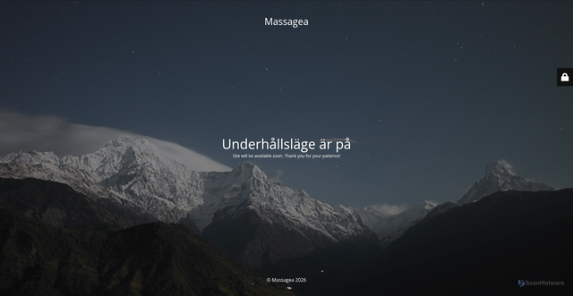 Security scan screenshot of https://massagea.se
