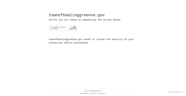 Security scan screenshot of https://townofbowlinggreenva.gov/