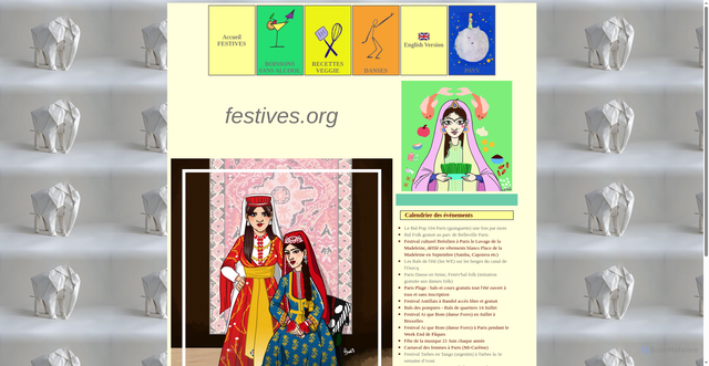 Security scan screenshot of https://www.festives.org