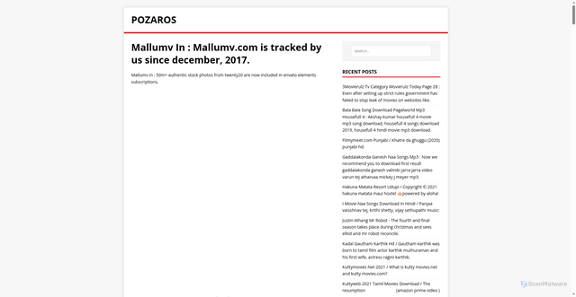 Security scan screenshot of https://sorazop.pages.dev/posts/mallumv-in/