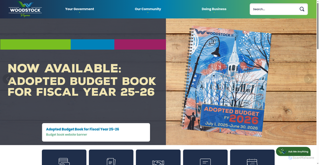Security scan screenshot of https://www.woodstockva.gov/