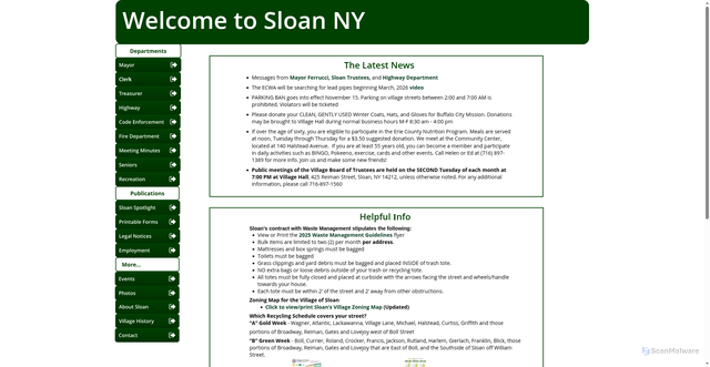 Security scan screenshot of https://sloanny.gov/