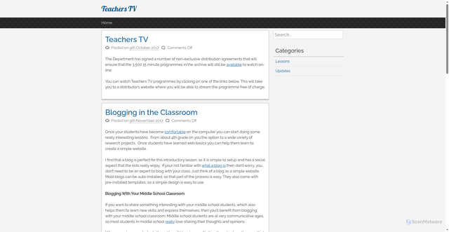 Security scan screenshot of http://www.teachers.tv/