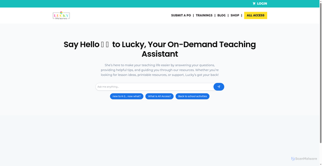 Security scan screenshot of https://ai.luckylittlelearners.com