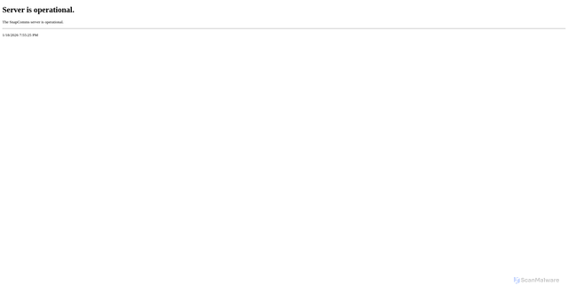 Security scan screenshot of https://centerstone1.svc.snapcomms.com
