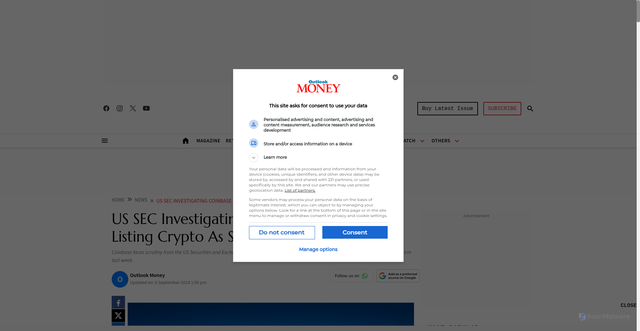 Security scan screenshot of ad.doubleclick.net