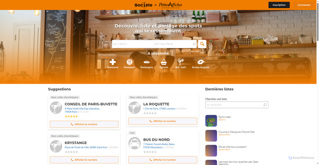 Security scan screenshot of https://annuaire.com