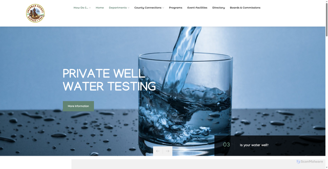 Security scan screenshot of https://shermancountyks.gov/