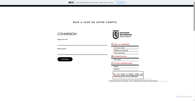 Security scan screenshot of https://papadenoham2024.wixsite.com/my-site-1