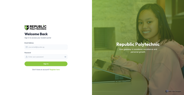 Security scan screenshot of https://rpstudentportal.com/