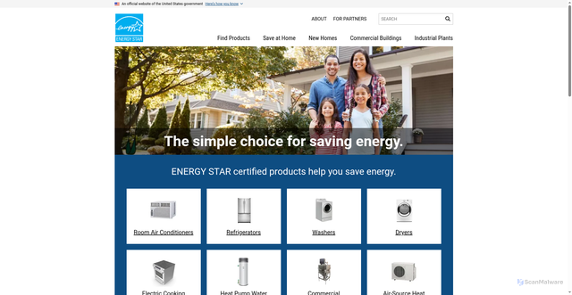 Security scan screenshot of https://www.energystar.gov/
