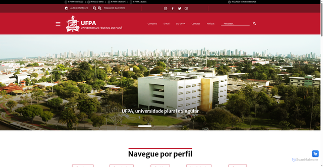 Security scan screenshot of https://ufpa.br