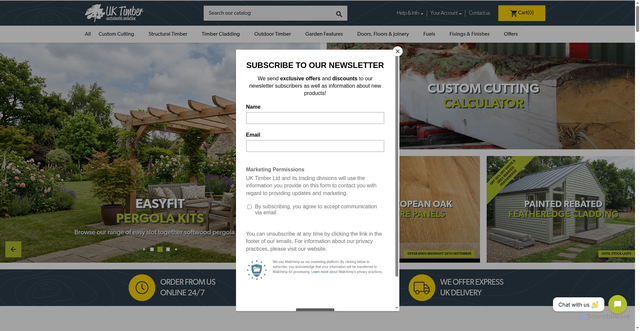 Security scan screenshot of https://www.uk-timber.co.uk