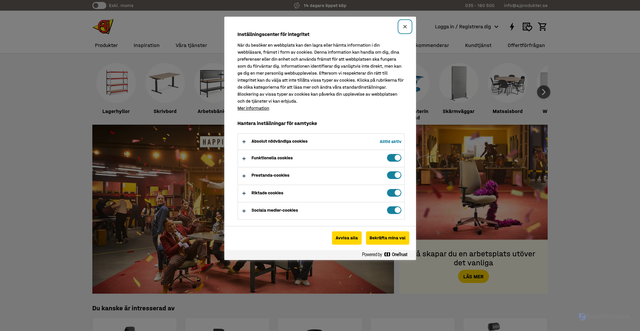 Security scan screenshot of https://ajprodukter.se
