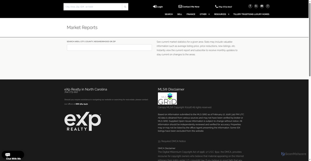 Security scan screenshot of https://mycharlottehomes.com/market-report.php?utm_source=property_alerts&utm_medium=email&utm_content=market_report
